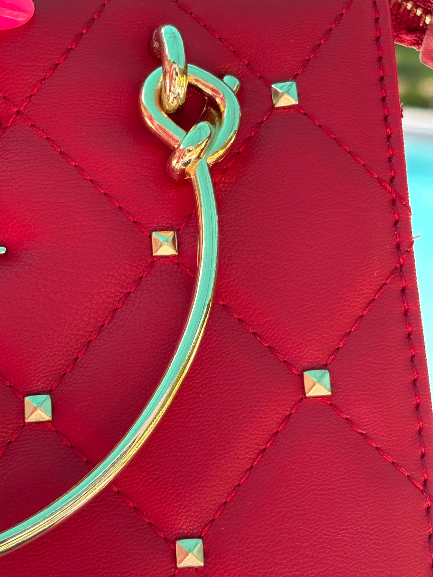 Badgley Mischka Mini Quilted Tote