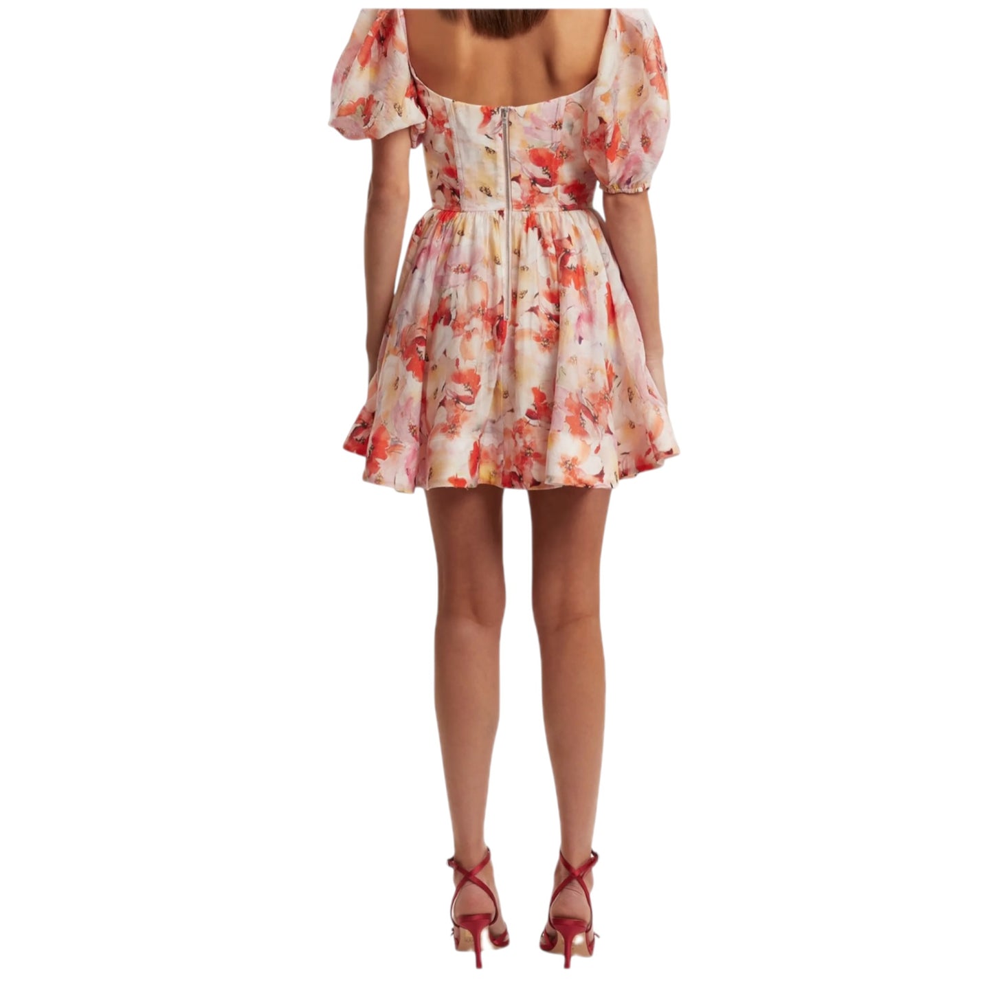 Bardot Kiah Mini Floral Corset Dress Size M