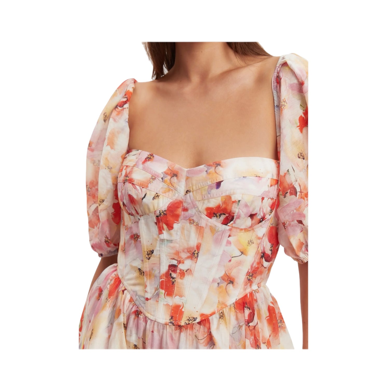 Bardot Kiah Mini Floral Corset Dress