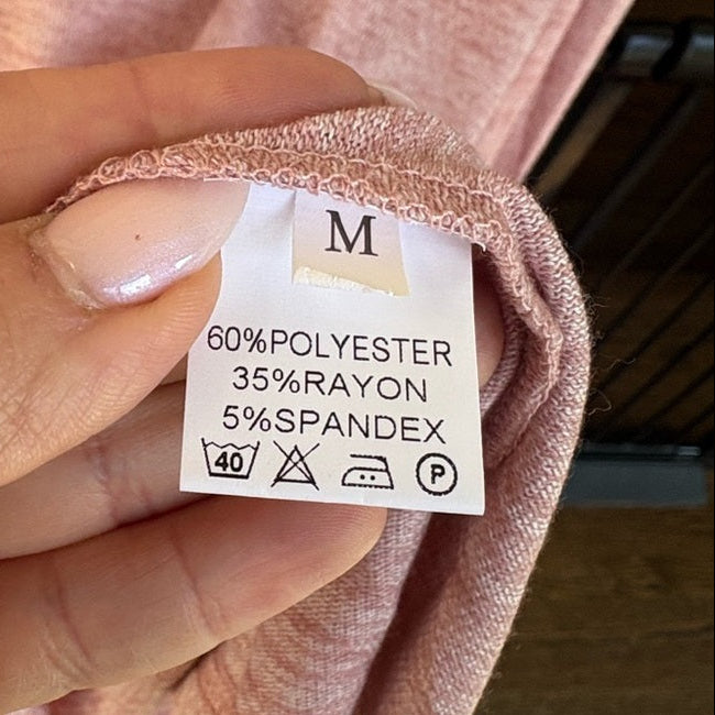 Women's size Medium Dusty Pink Long Sleeve Top NWOT