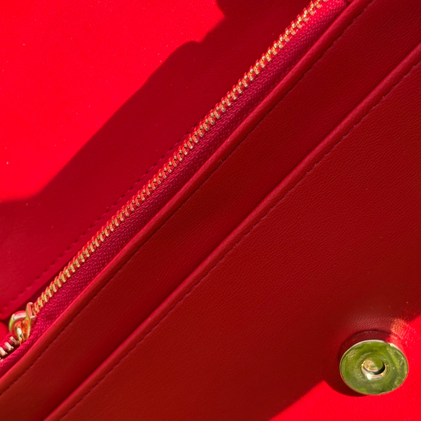 Valentino Orlandi Quilted Gold Hardware Chain Strap Crossbody Bag