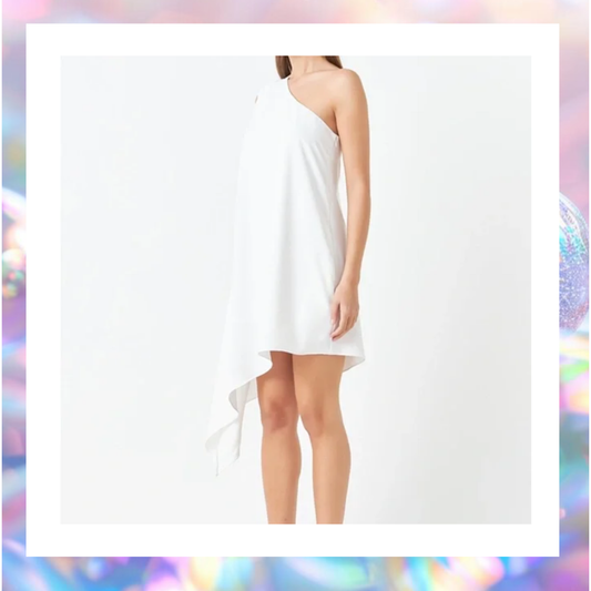 Endless Rose One-Shoulder Asymmetric Dress