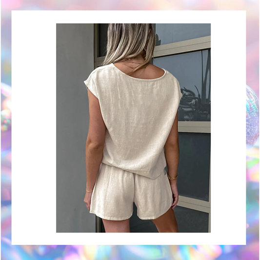 Cotton & Linen Pockets Shorts - Commense