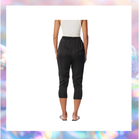 LBLC The Label Brie Vegan Silk Pleated Pants