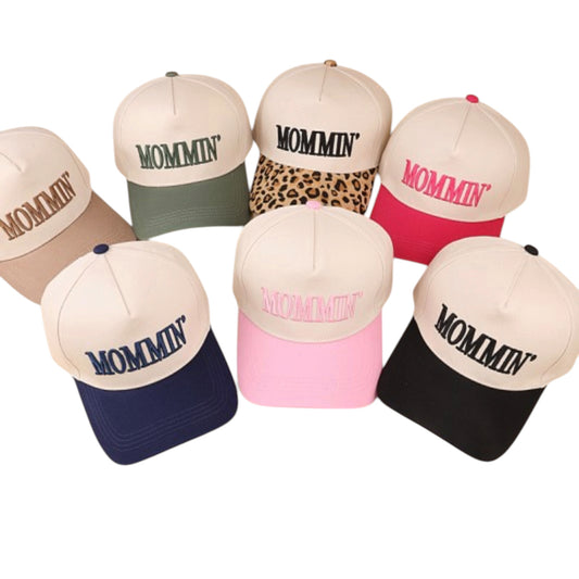 Mommin’ Two-Tone Trucker Cap | Adjustable Cotton Canvas Hat for Moms