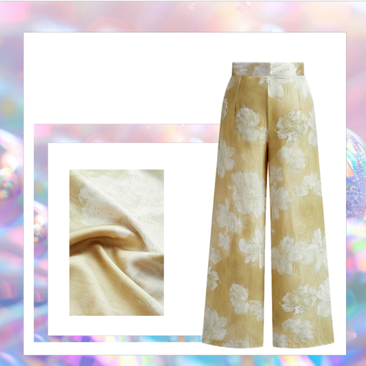 Romance Floral Printed Straight Pants - Commense