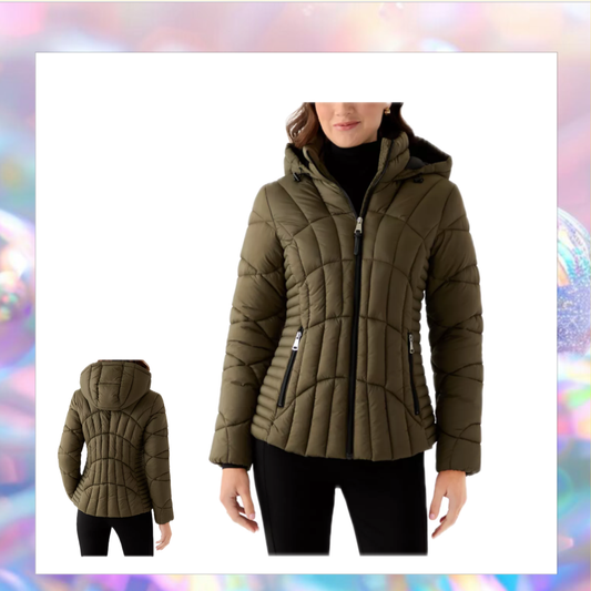 DKNY Hooded Puffer Jacket