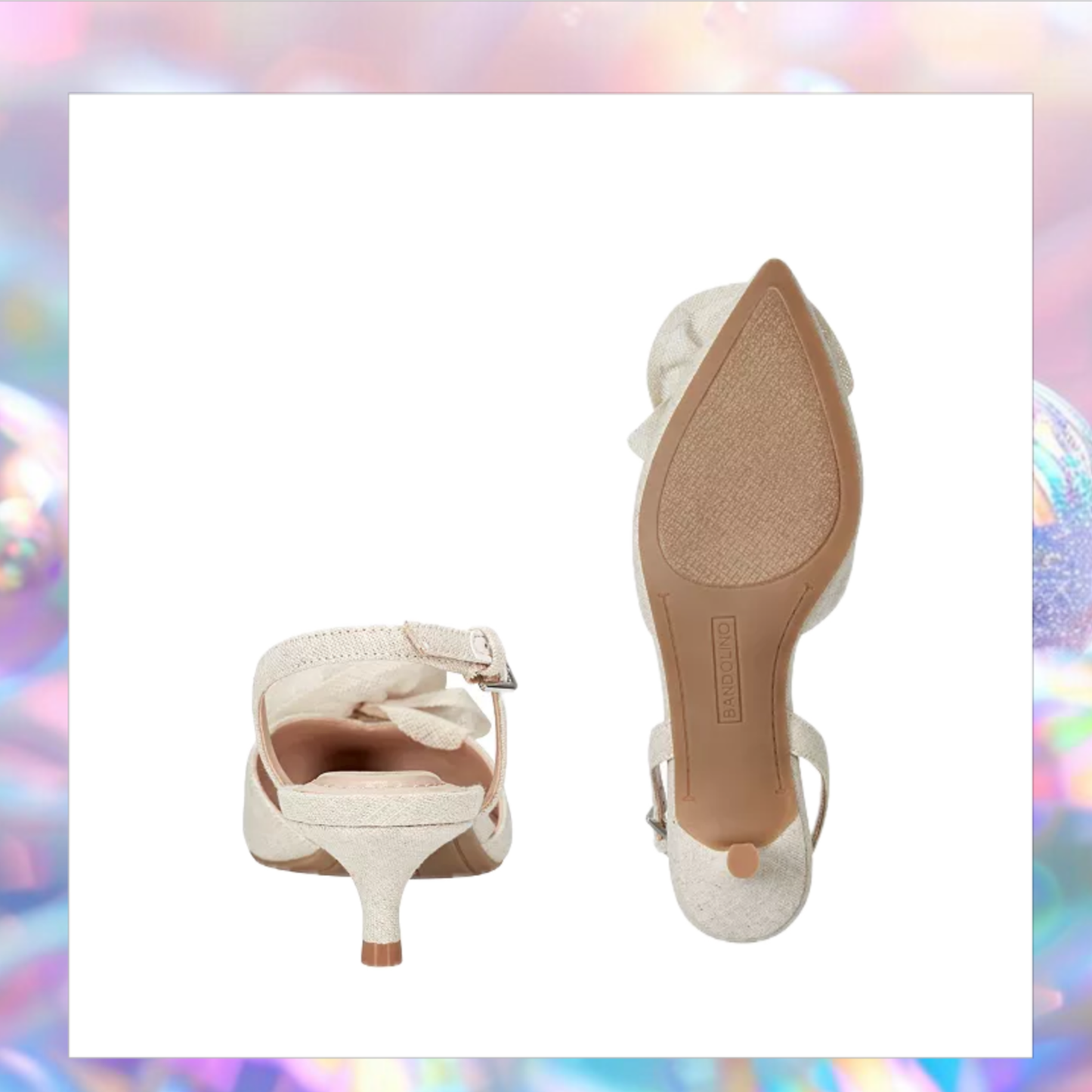 SOLD HOUSE EVENT Miller Rosette Halter Kitten Heel Pumps - Bandolino