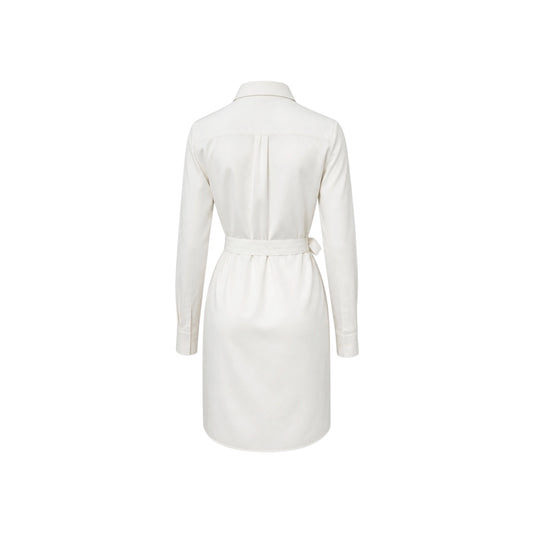 Theory Downing Shirtdress White NWT Sz S — Shirt + Removable Slip Dress, 2-in-1