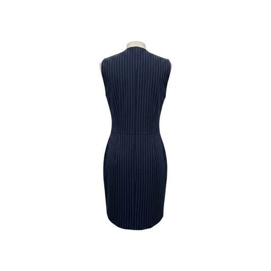 Steve Madden Navy Pinstripe Button-Front Shift Dress – NWT, Size S