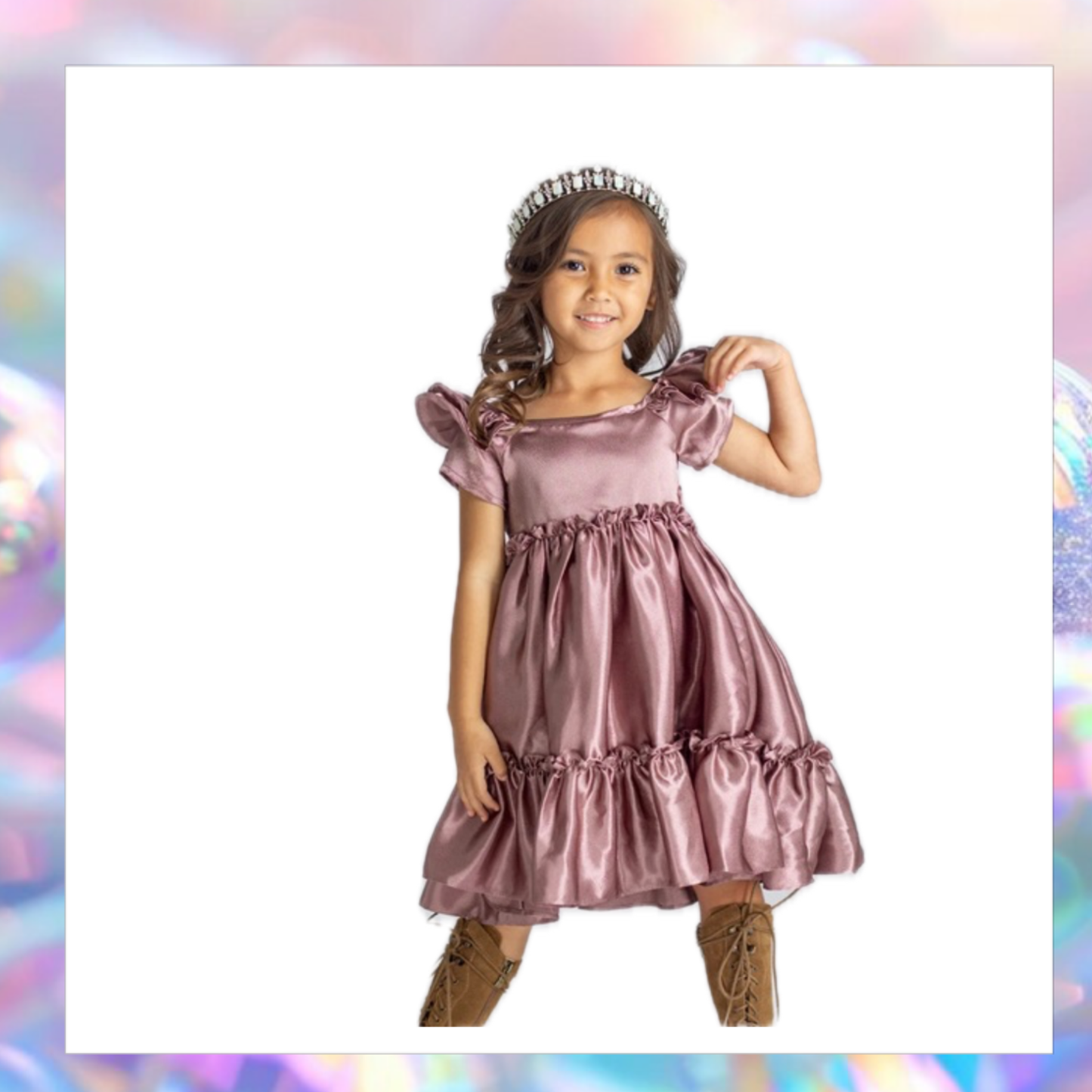 Girls' Mauve Rory Dress by Joyfolie / Mia Joy - NWT