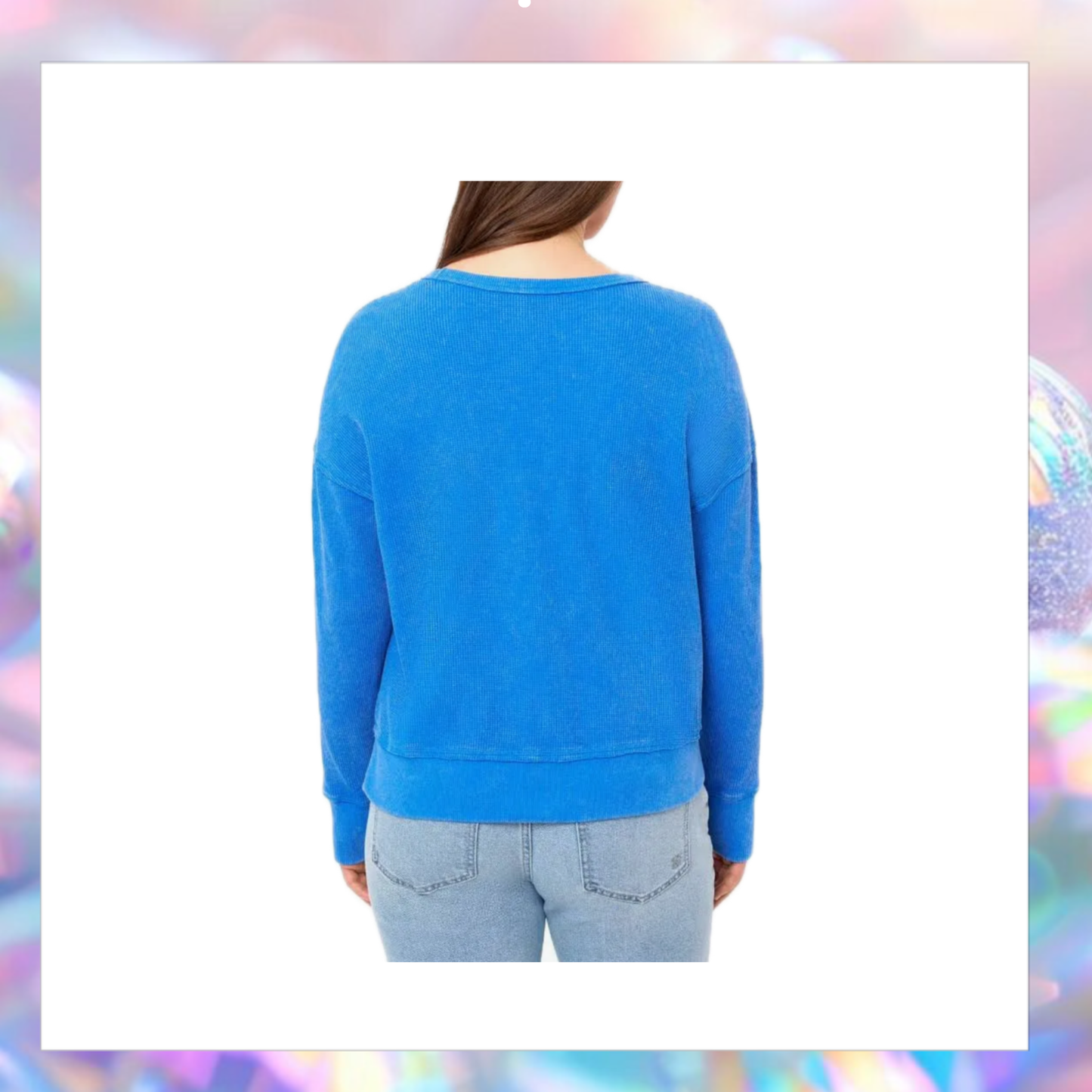 Seven 7 Waffle Crewneck Long Sleeve