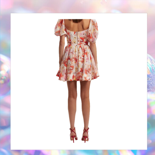 Bardot Kiah Mini Floral Corset Dress