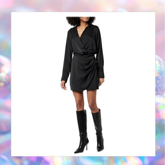 Mack Silky Wrap Mini Dress