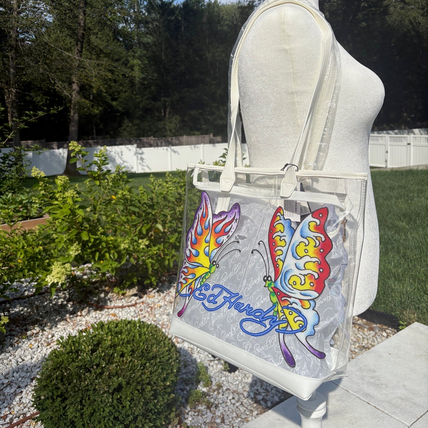 Ed Hardy Butterfly Beach Bag