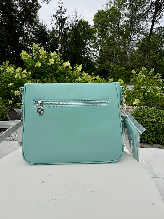 Valentino Orlandi Logo Embossed Crossbody