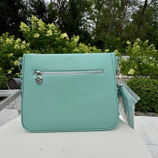 Valentino Orlandi Logo Embossed Crossbody