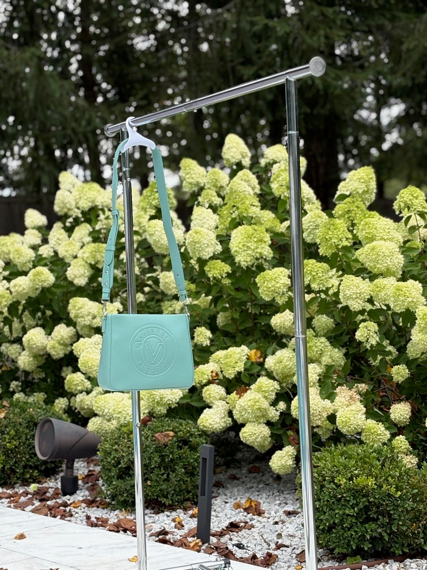 Valentino Orlandi Logo Embossed Crossbody