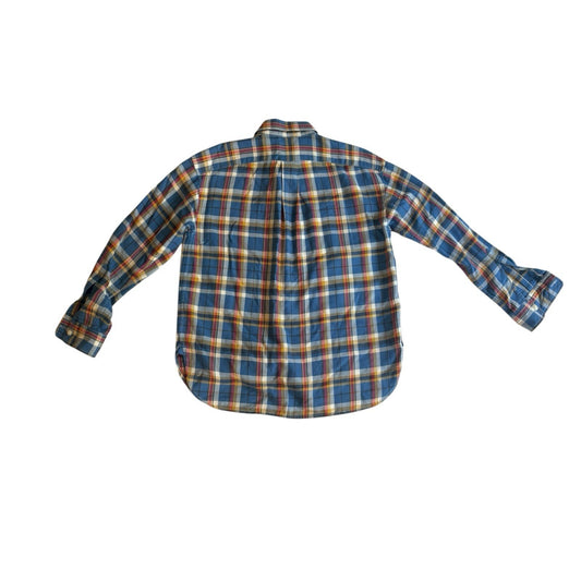Polo Ralph Lauren Women’s Relaxed Fit Plaid Cotton Shirt Size 10 Pony Logo Preloved