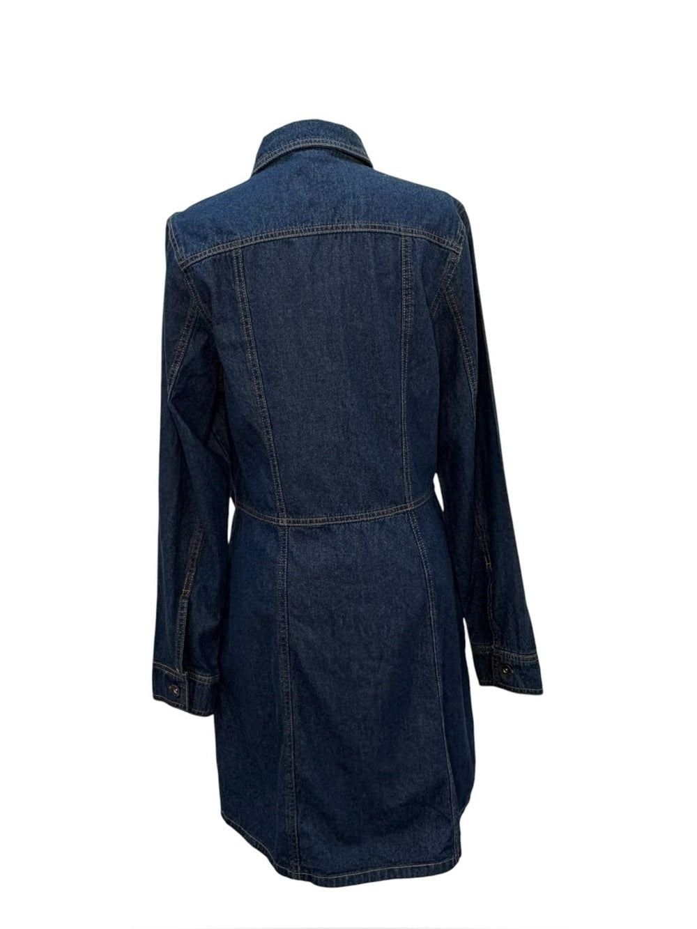Frye Dark Blue Denim Button-Front Mini Dress size Medium and Large NWOT