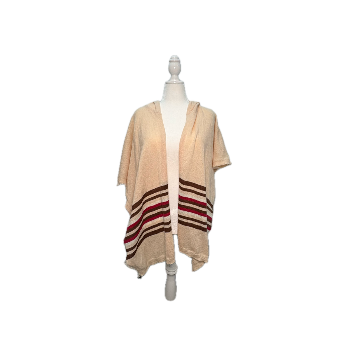 Stripe Hooded Ruana - Melrose and Market NWT