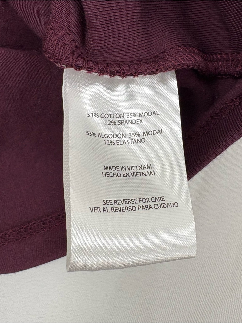Express Women's Deep Burgundy Long Sleeve Top Small and Medium NWT