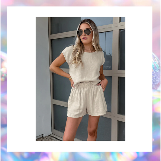 Cotton & Linen Pockets Shorts - Commense