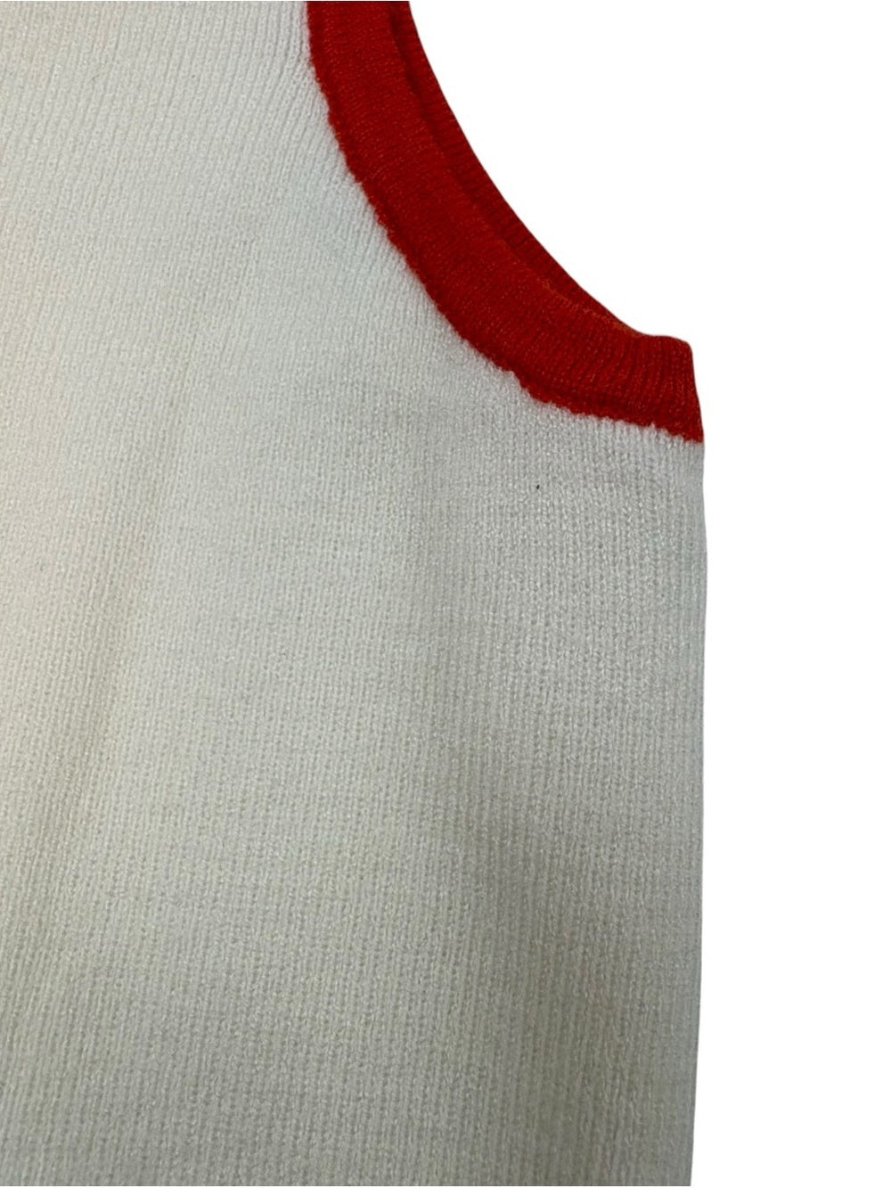 Dokotoo Chic Cream Tank Top with Orange Trim size Small and Medium NWT