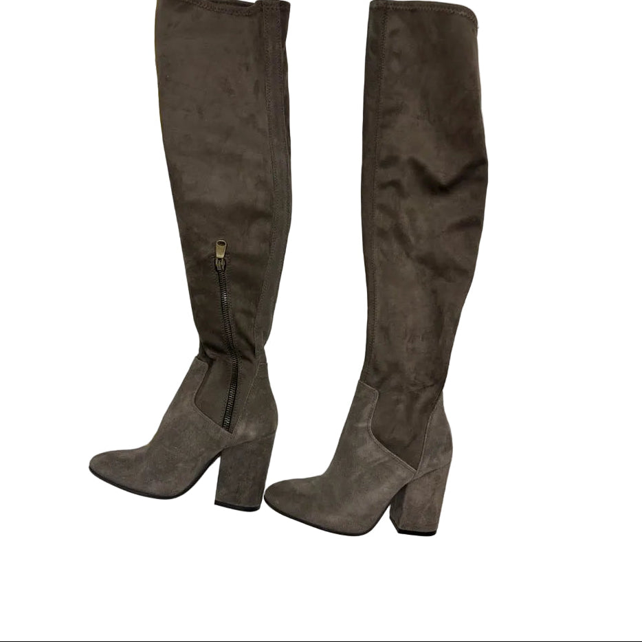 Charles David Women's Over-the-Knee Boots in Taupe Size 5 New