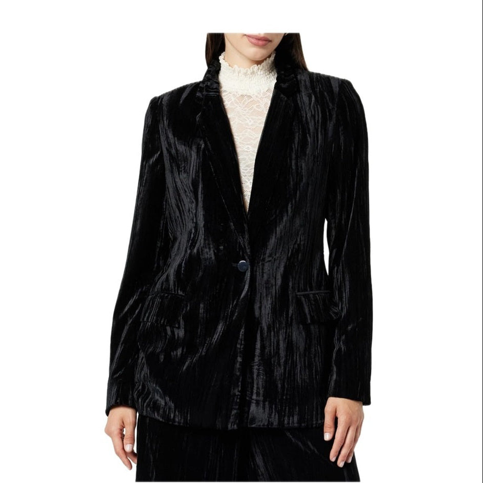 The Drop Luxurious Black Velvet Women's Blazer Size Small NWT