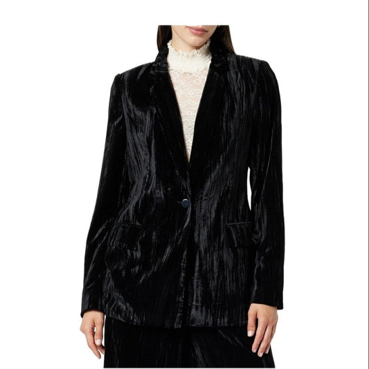 The Drop Luxurious Black Velvet Women's Blazer Size Small NWT