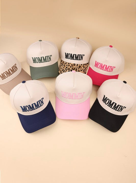 MOMMIN"  Two Tone Canvas Cotton Trucker Cap