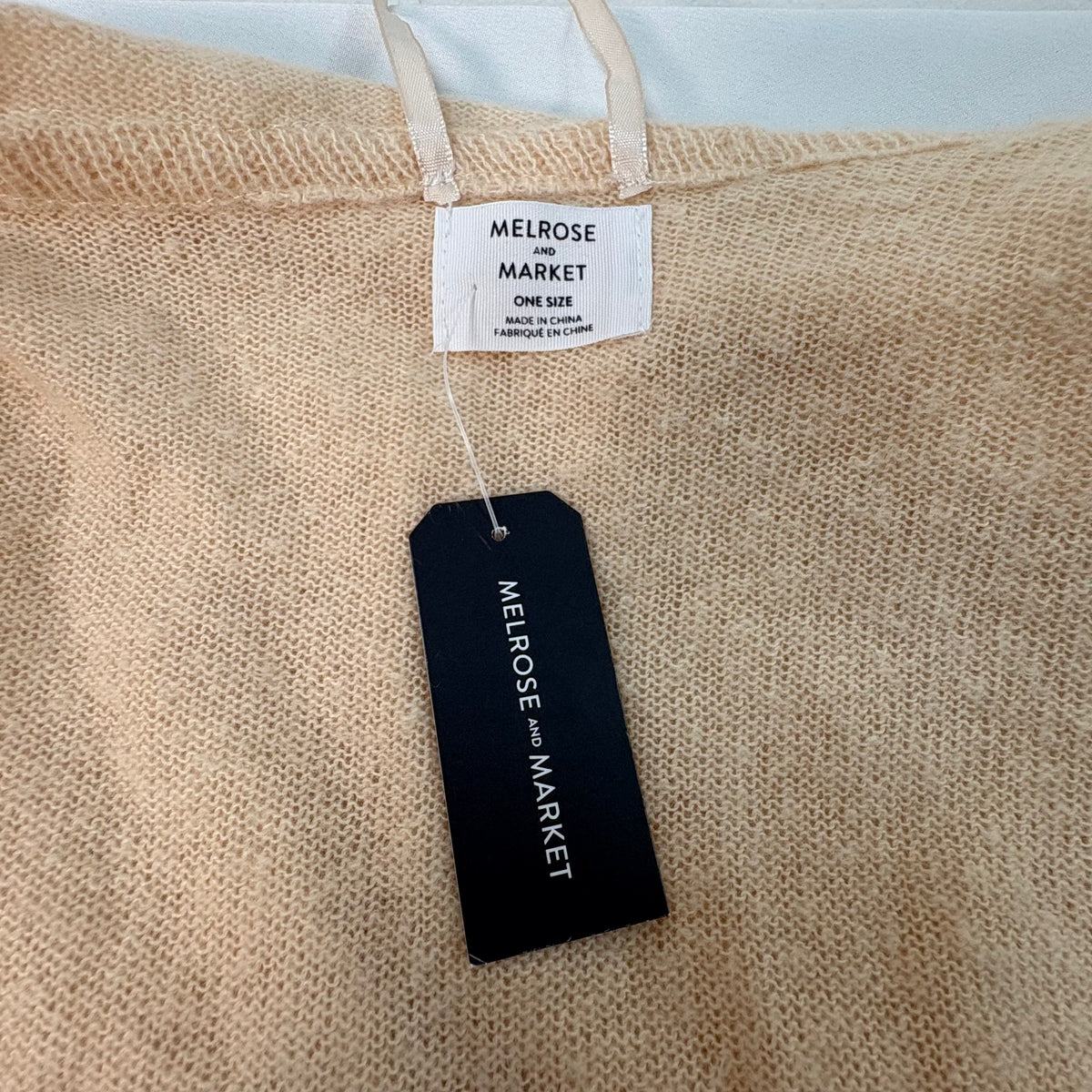 Stripe Hooded Ruana - Melrose and Market NWT