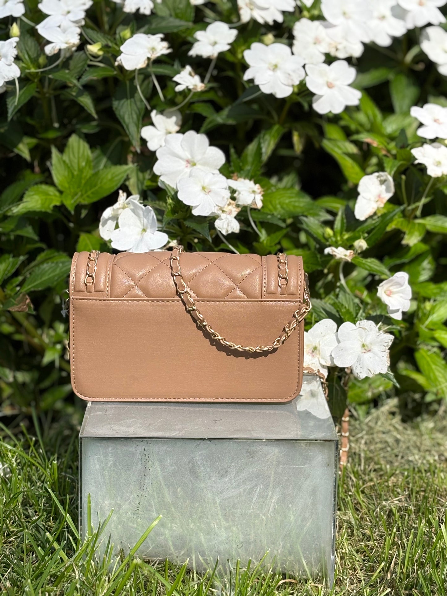 Valentino Orlandi Chained Quilted Bag