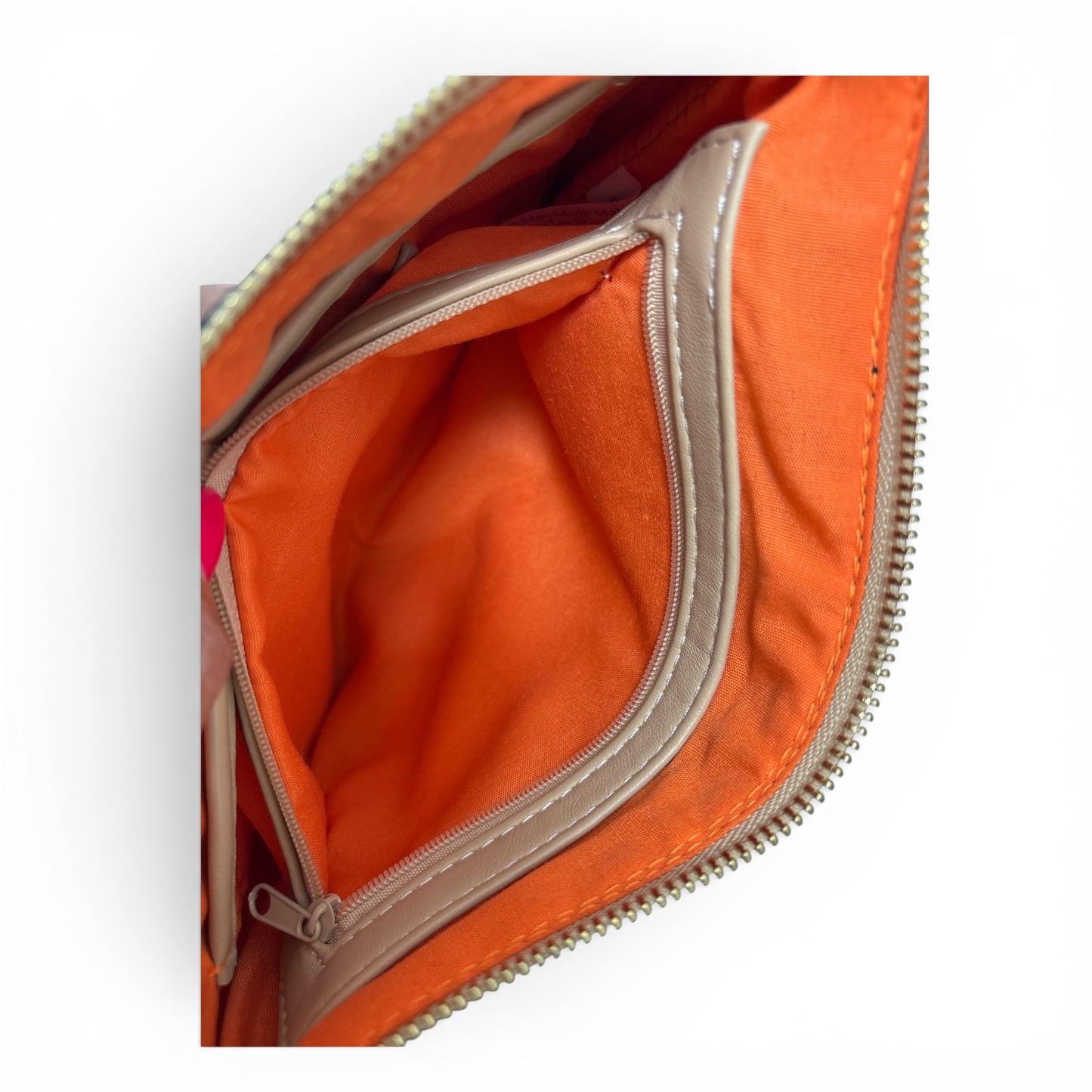 SR Squared by Sondra Roberts Camo Crossbody Bag with Bonus Wristlet Strap | Orange Lining | Gold Hardware
