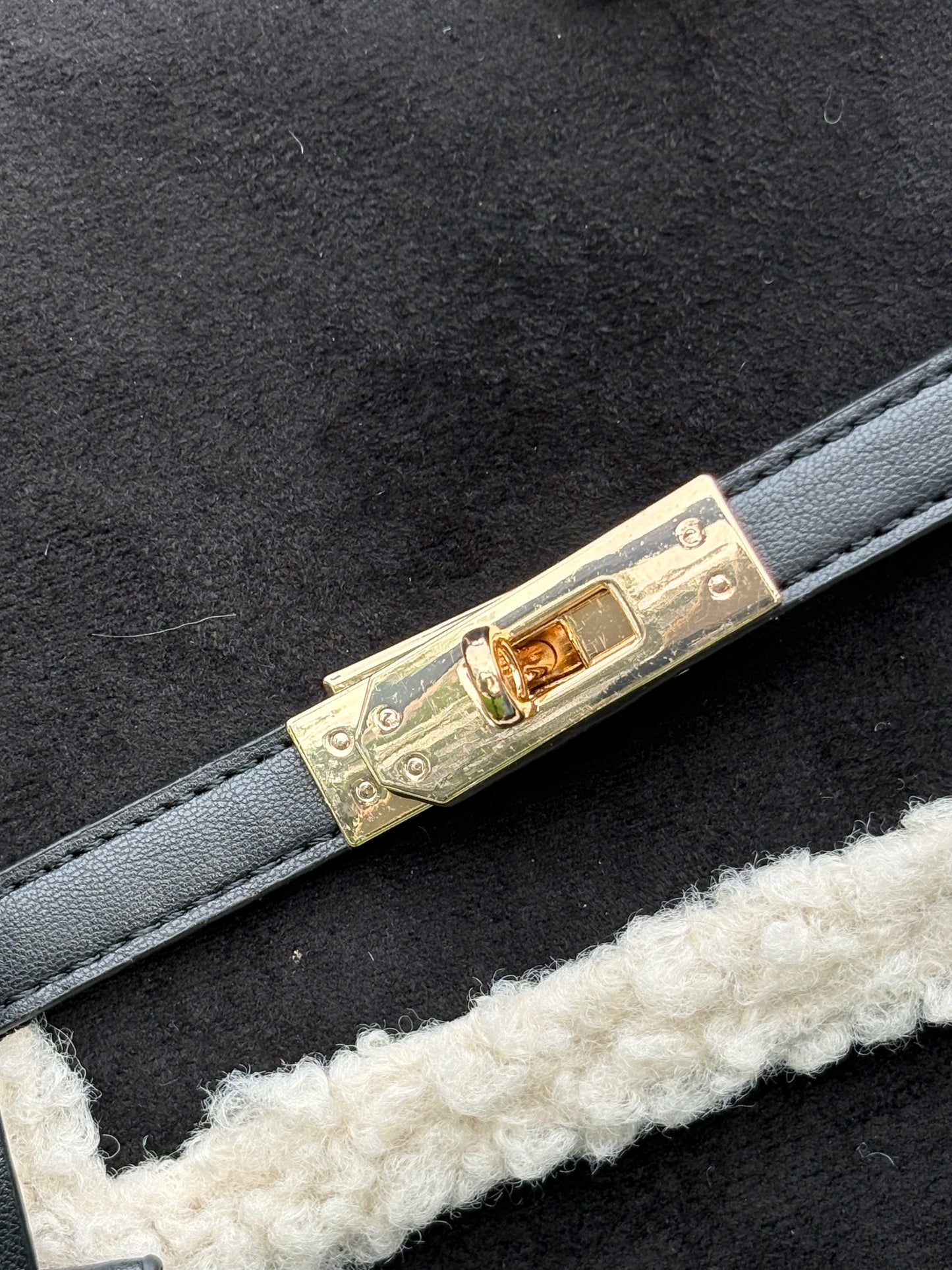 Badgeley Mitschka Fur Boarder Satchel Bag
