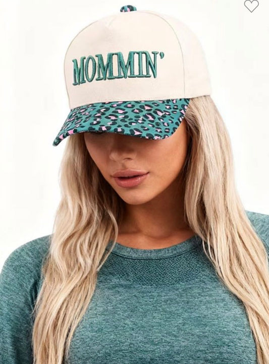MOMMIN"  Two Tone Canvas Cotton Trucker Cap