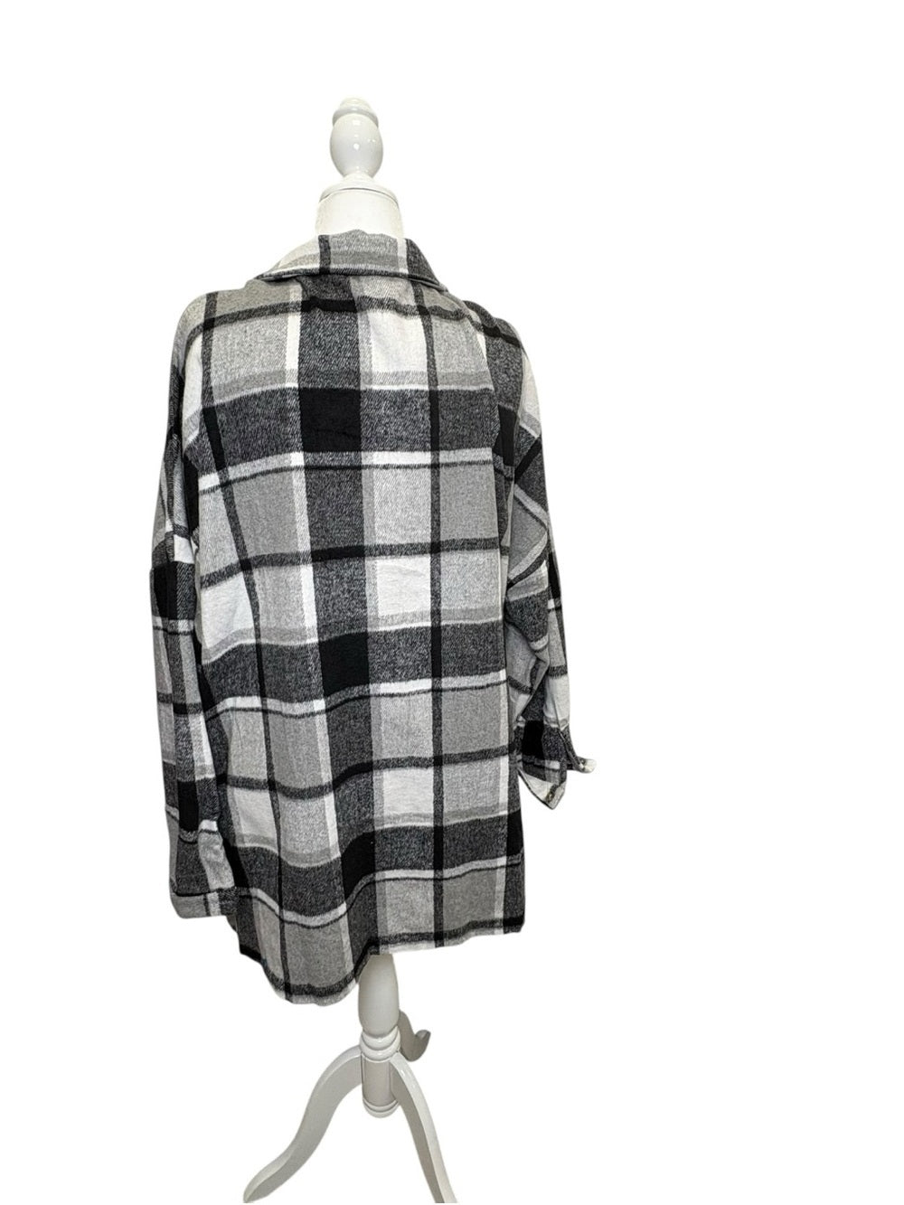 PRETTYGARDEN Women's Fall Clothes Plaid Shacket Jacket size XXL NWT
