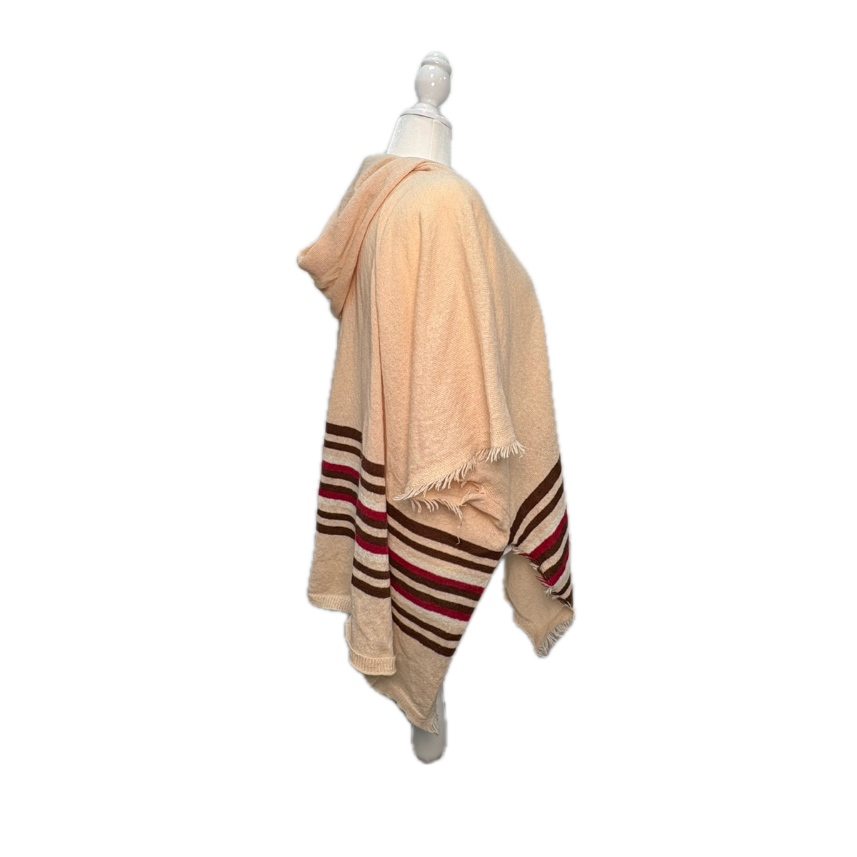 Stripe Hooded Ruana - Melrose and Market NWT