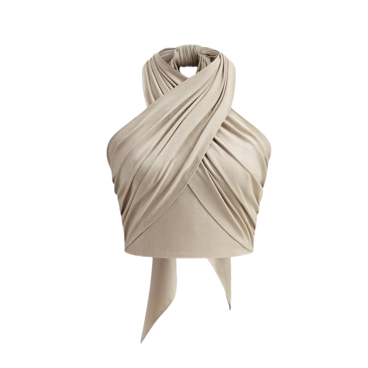 Cotton & Line Crisscross Halter Tank Top - Commense