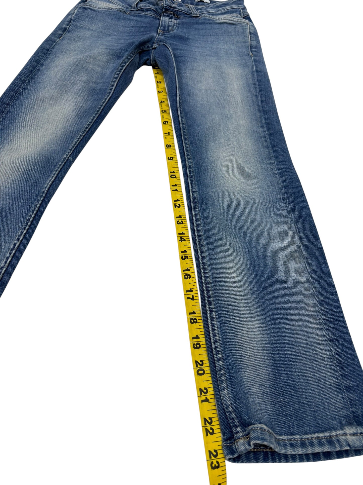 Closed Jeans Women’s Size 24 Medium Wash Straight Leg Candiani Italian Denim Preloved
