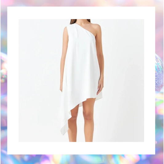 Endless Rose One-Shoulder Asymmetric Dress