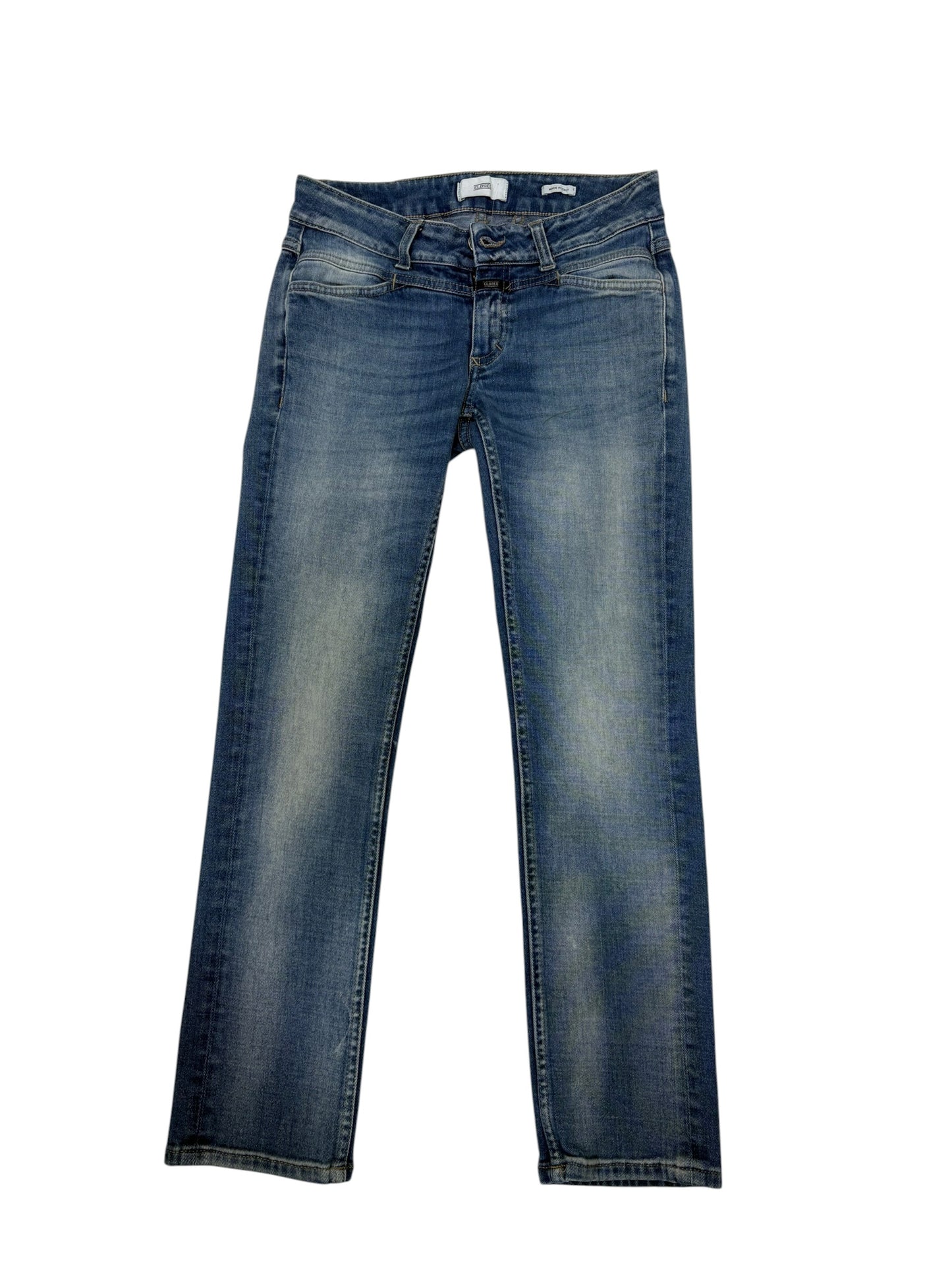 Closed Jeans Women’s Size 24 Medium Wash Straight Leg Candiani Italian Denim Preloved