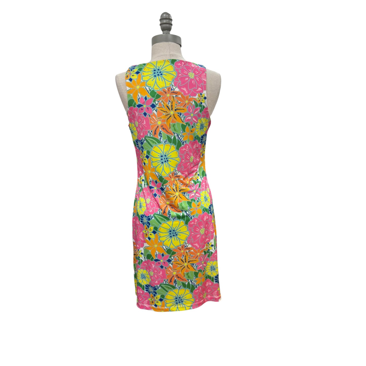 Jean-Pierre Klifa Paris Floral Shift Dress Women’s XS Sleeveless Tropical Stretch