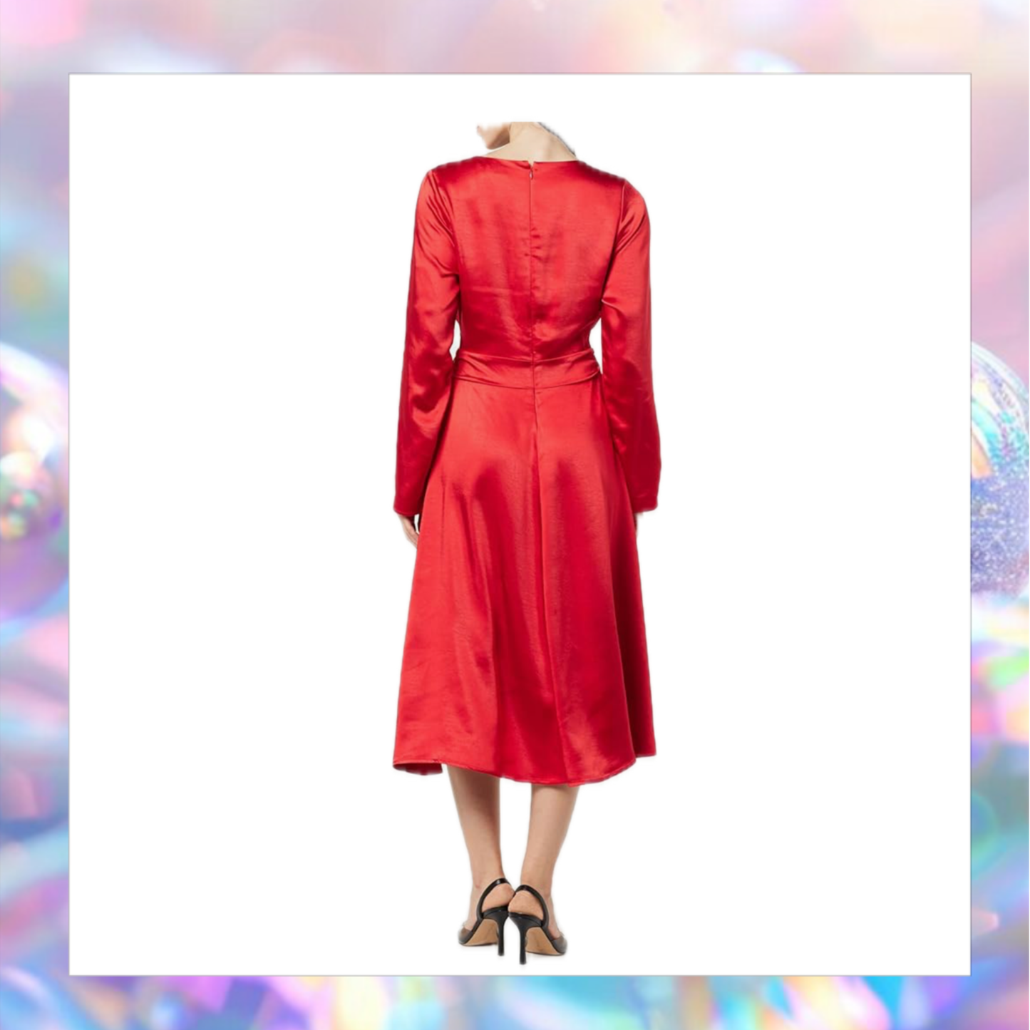 Long Vibrant Red Dress - The Drop