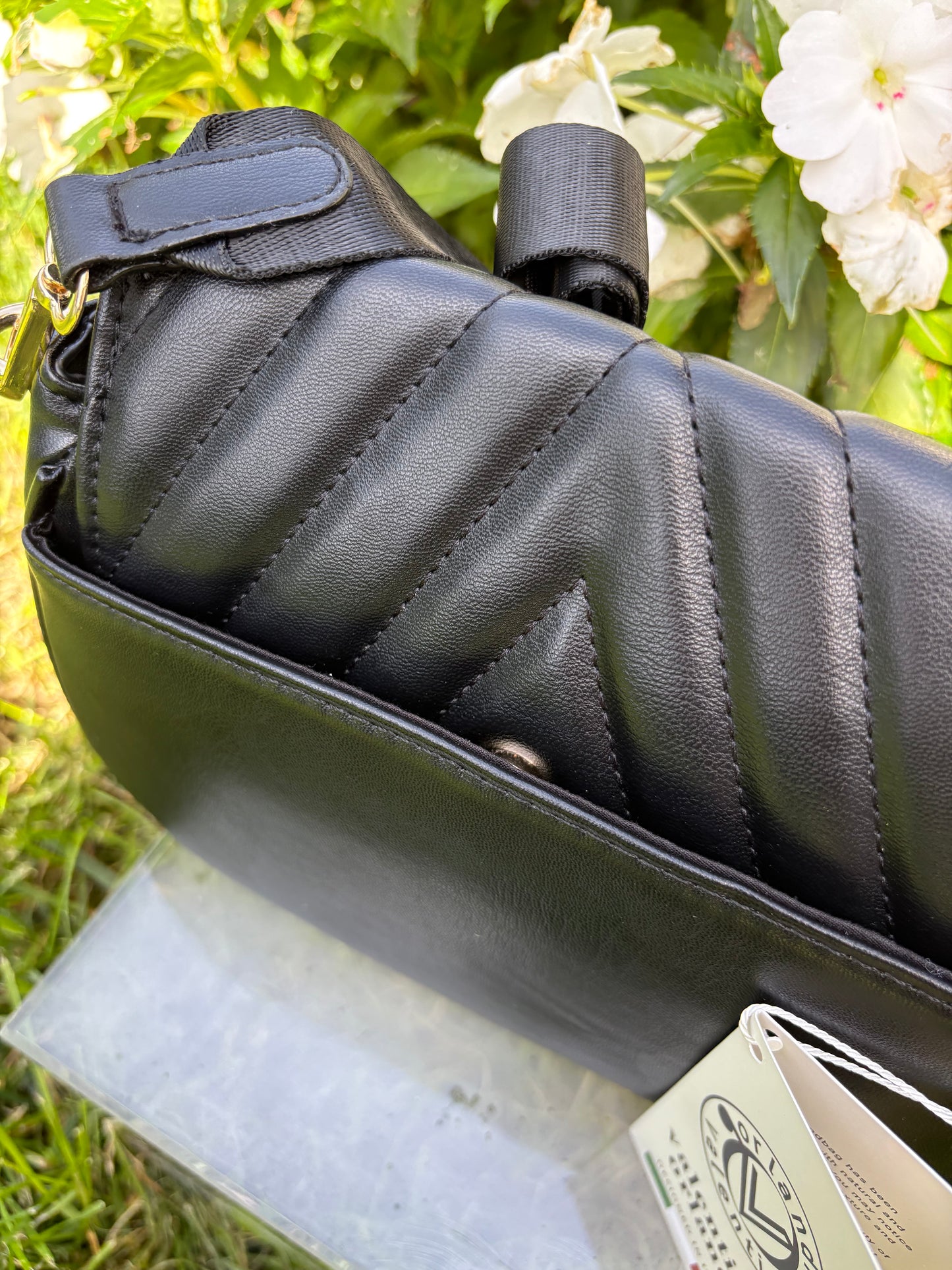 Valentino Orlandi Quilted Black Crossbody