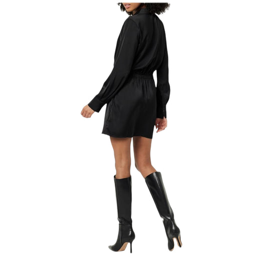 The Drop- Mack Silky Wrap Mini Dress