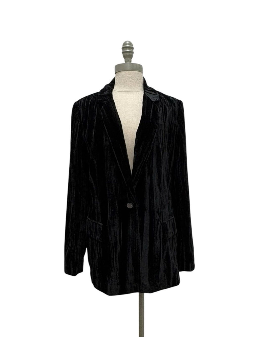 The Drop Luxurious Black Velvet Women's Blazer Size Small NWT