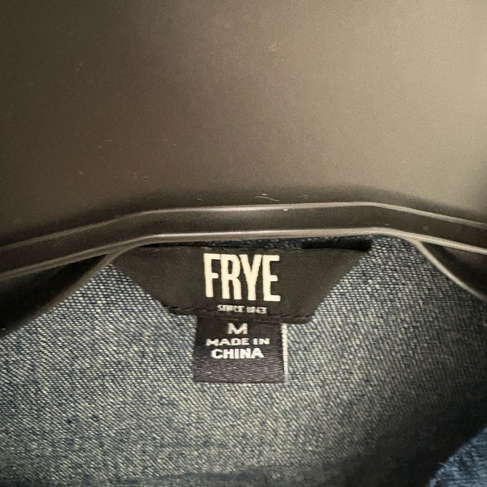 Frye Dark Blue Denim Button-Front Mini Dress size Medium and Large NWOT