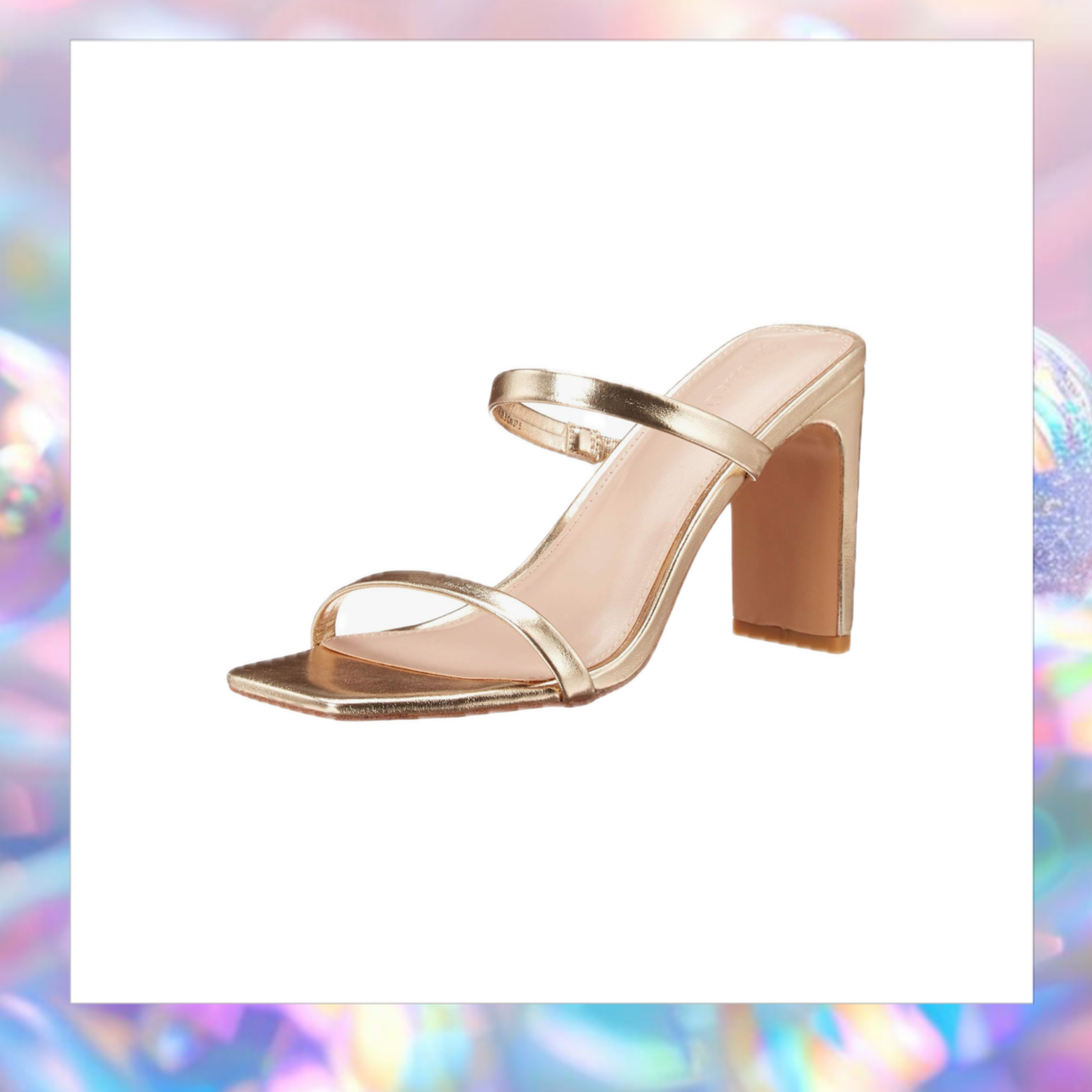 Avery Square Toe Stap High Heal Sandle - The Drop